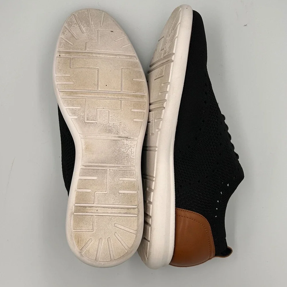 GH Bass Kole‎ Knit Wingtip Oxford Mens 12 Casual Black Brown